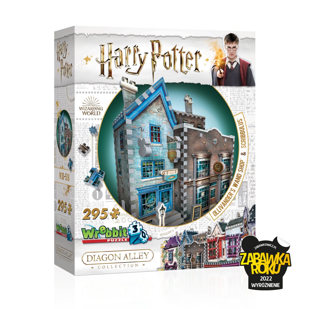 

3D пазл Wrebbit, Harry Potter Ollivander's Wand Shop, 295 шт.