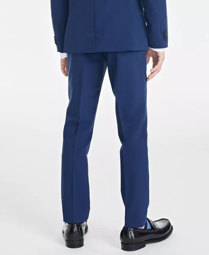 Брюки-платья Slim Fit для больших мальчиков, пригодные для машинной стирки Kenneth Cole Reaction, синий — фото 3