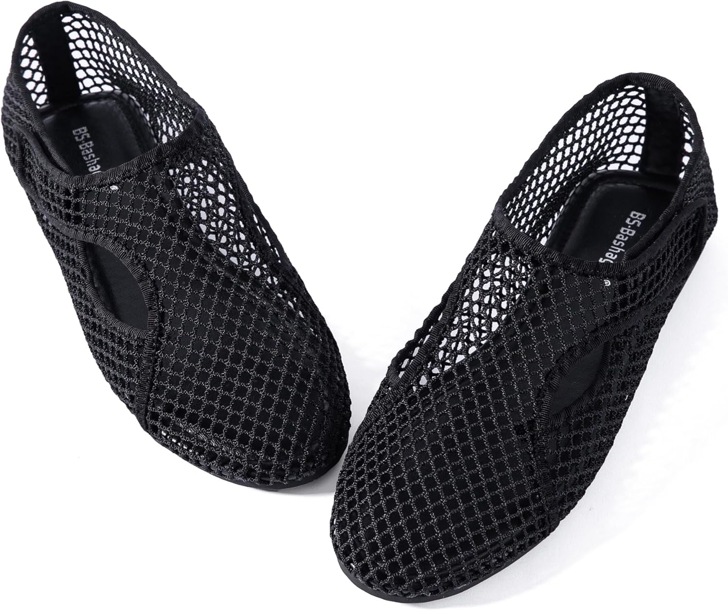Мокасины N.N.G Mesh Slip-On, дышащие легкие летние босоножки на плоской подошве, черный — фото 3