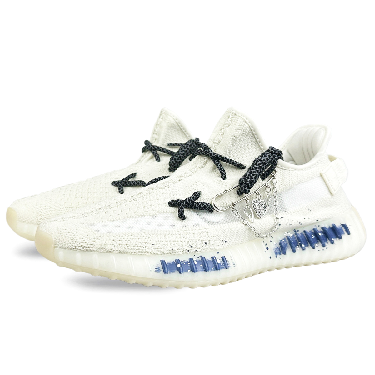 Adidas Originals Изи Буст 350 В2 Лоу Топ Кэжуал Уайт - Уайт, цвет White — фото 4