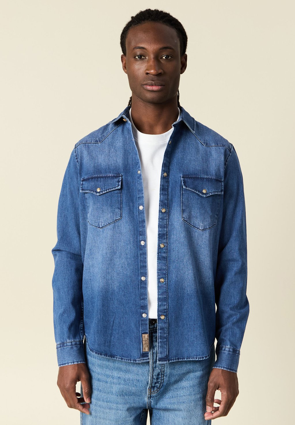 

Рубашка BONOBO Jeans, цвет Denim Stone