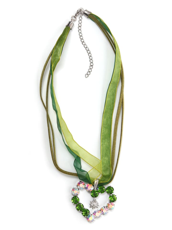 

Allgäu Rebell Традиционное ожерелье «Гудрун» зеленого цвета