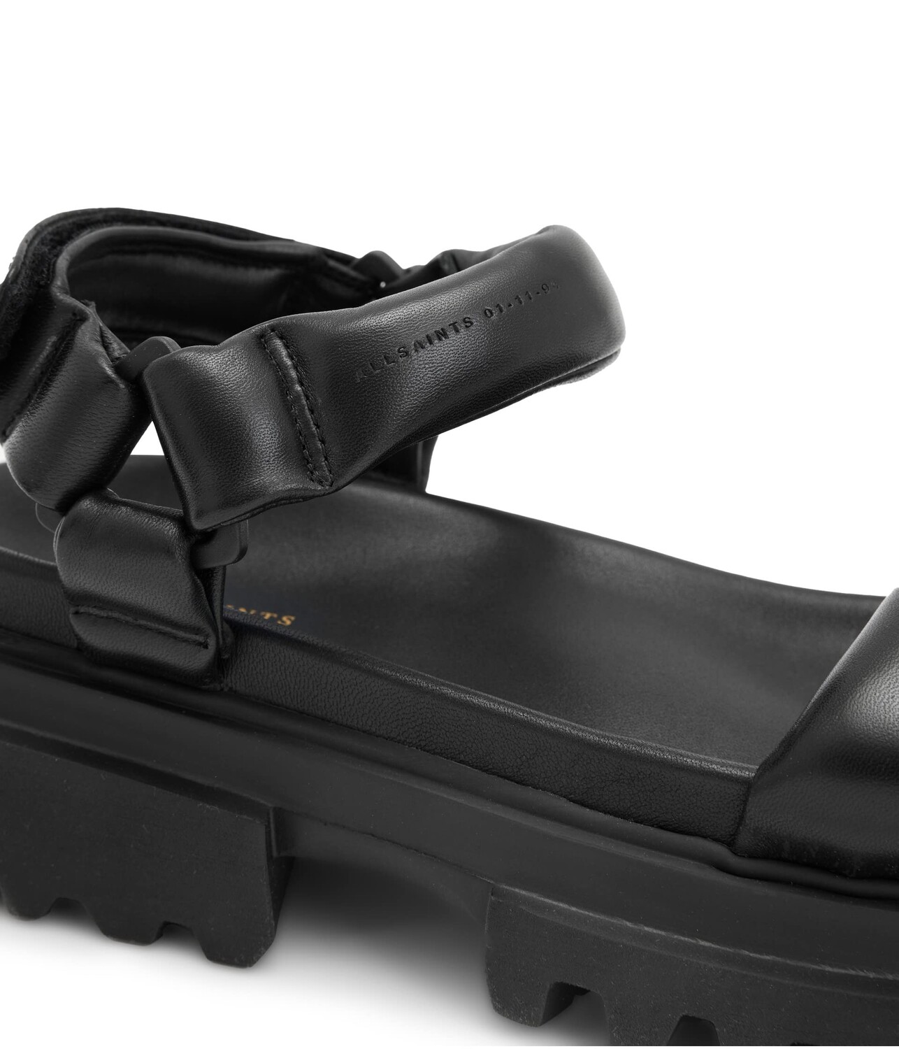 

Туфли на каблуке AllSaints Helium Sandals, черный