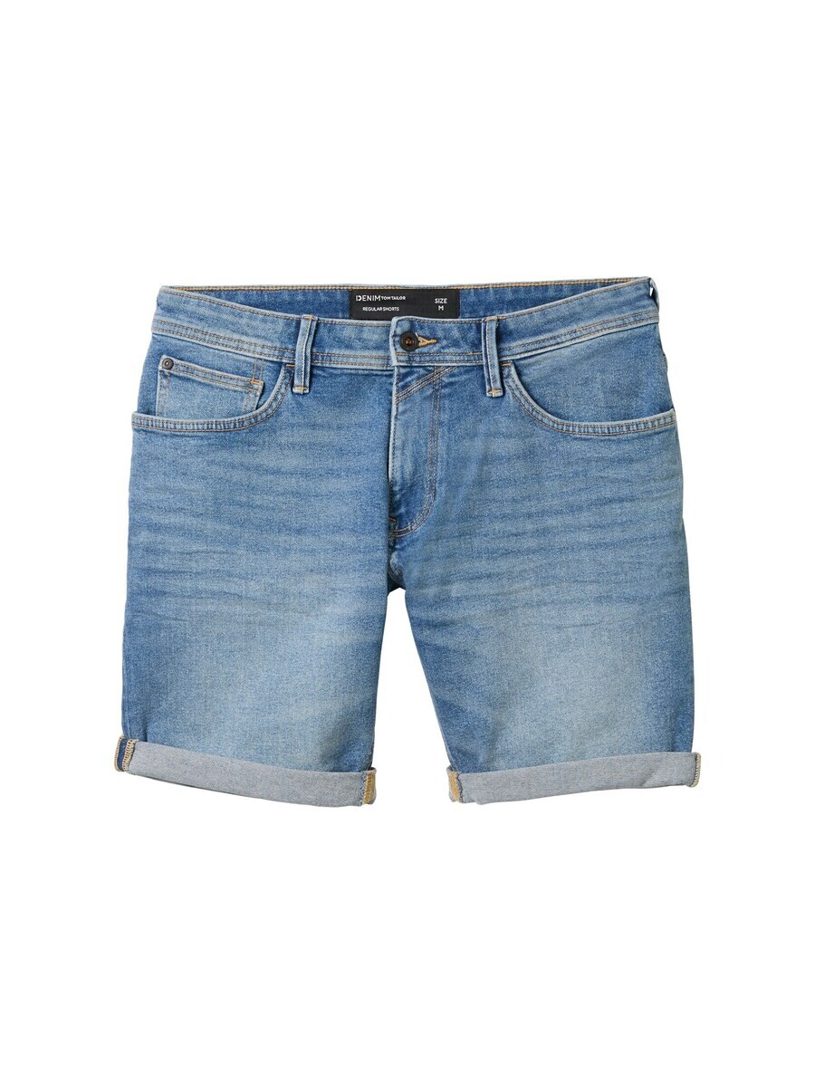 

Джинсовые шорты TOM TAILOR DENIM Regular Jeans, синий деним