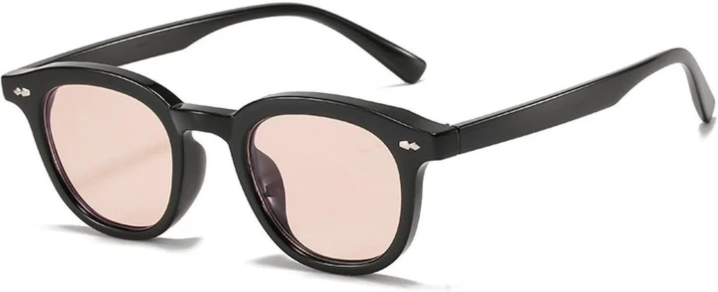 

Модные круглые солнцезащитные очки для женщин в винтажном стиле с заклепками, декоративные, желейного цвета, защита от УФ-излучения UV400, для мужчин, с леопардовым принтом HHZZYVY, Black Champagne