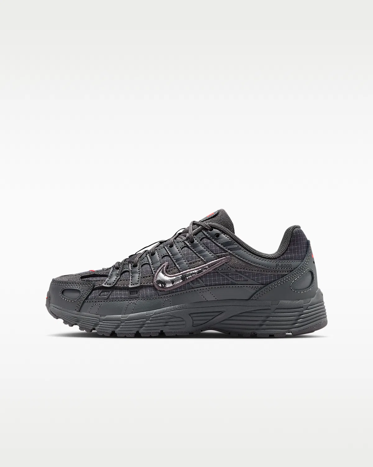Кроссовки Nike P-6000 для детей, Iron Grey/Dark Smoke Grey/Light Smoke Grey/Metallic Silver