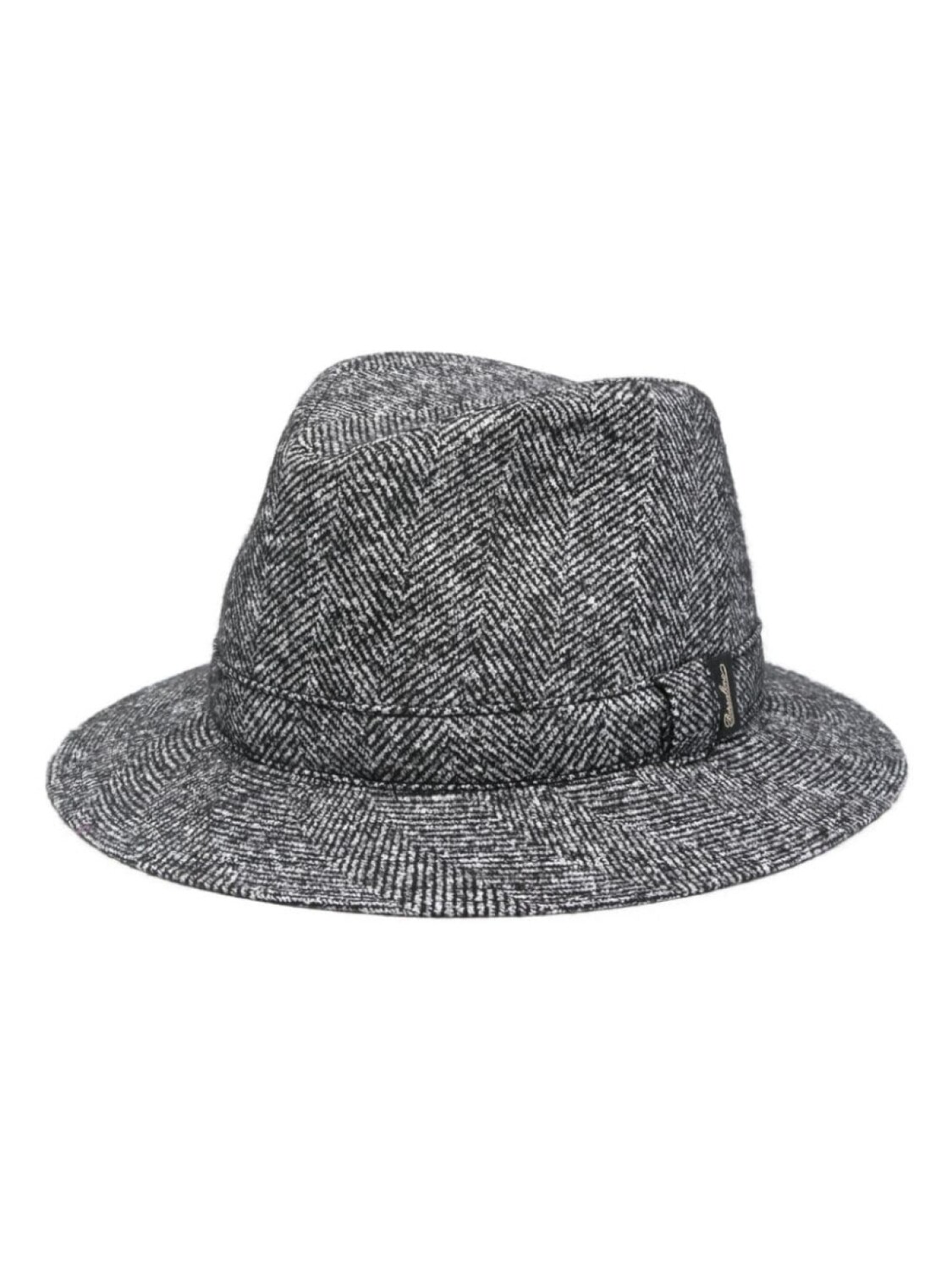 

Шляпа с узором в елочку Borsalino, черный