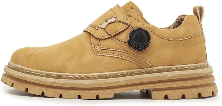 

Мужские осенне-зимние новые кожаные ботинки, деловые роскошные формальные туфли, модные низкие ботинки с большим носком Lhyxu, Huang Zong