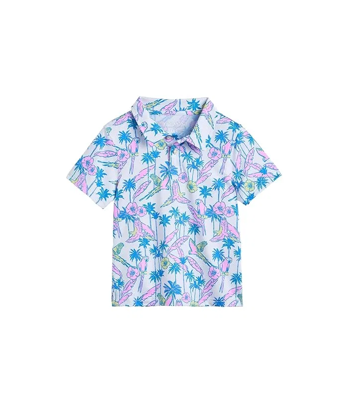 Пиксельное поло Chubbies Kids, Optic White/Pattern Based