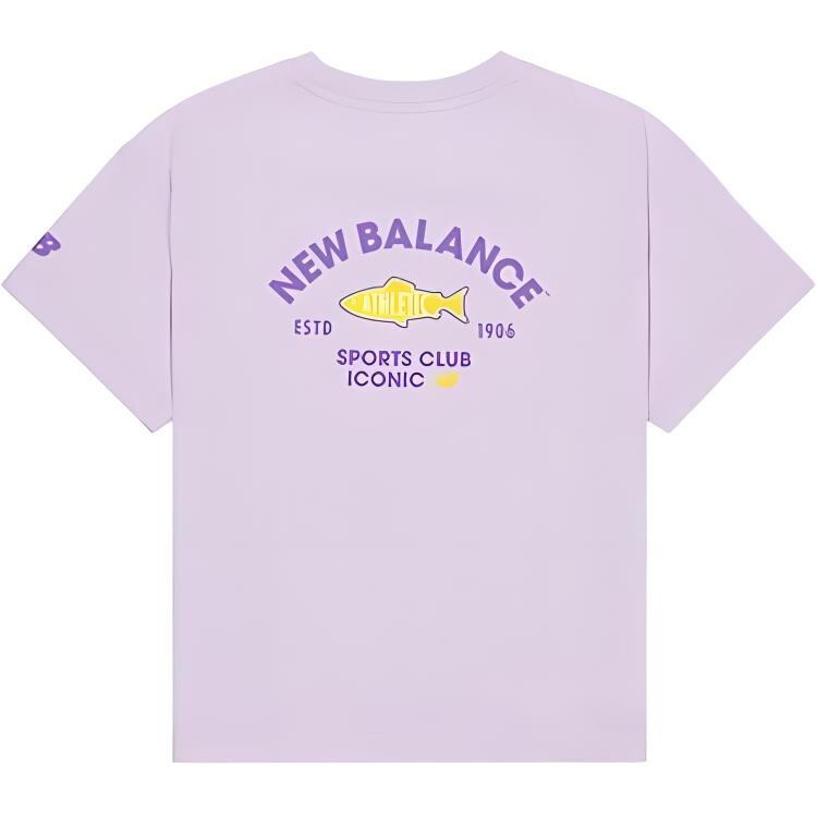 Детская футболка New Balance, фиолетовый — фото 2