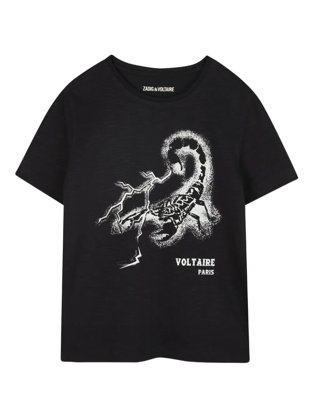 

Футболка с графичным принтом Zadig & Voltaire Kids, черный