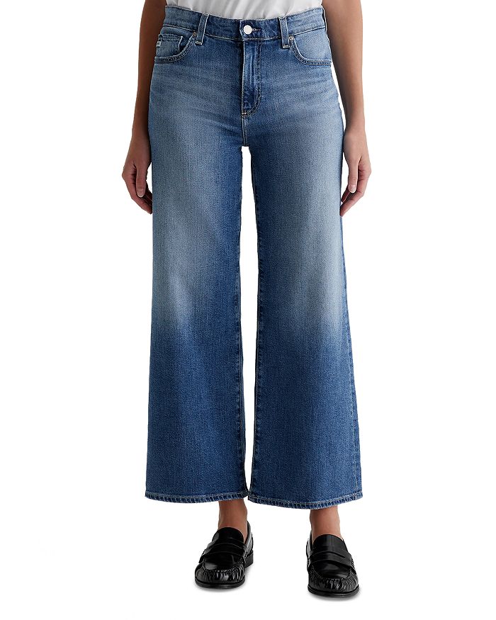 

Укороченные джинсы Saige Wide Leg в Bell Canyon AG, синий