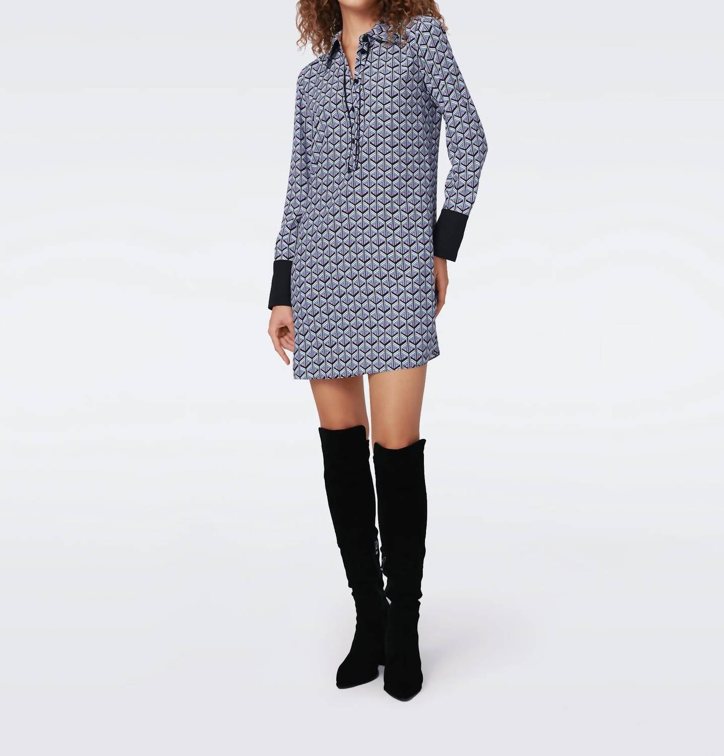 

Платье Тамины в цвете Geo Purple Diane von Furstenberg