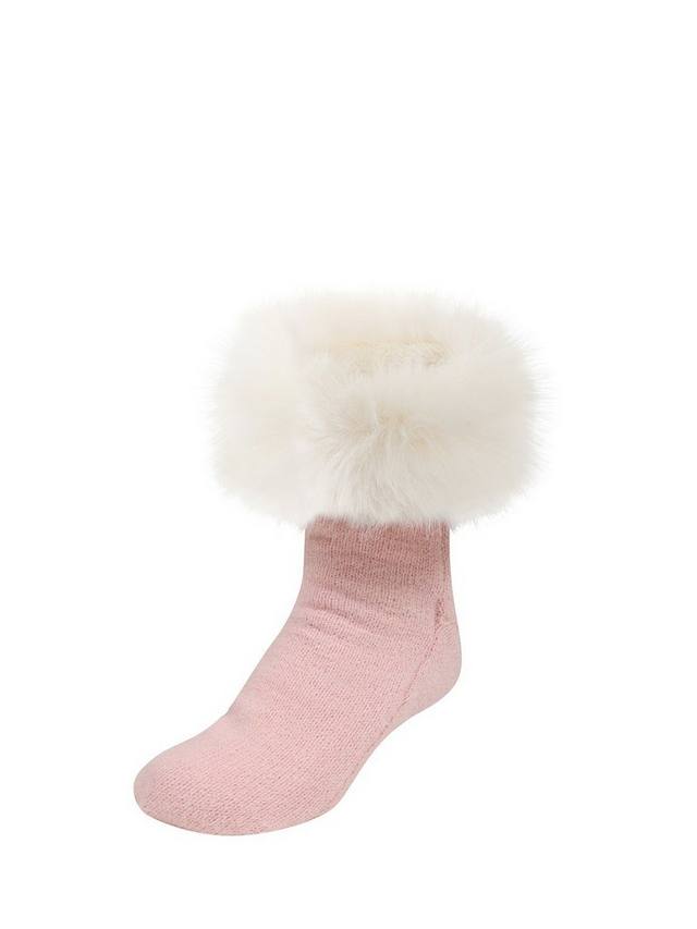 

Носки-тапочки с сердечками HotSquash, цвет Baby Pink