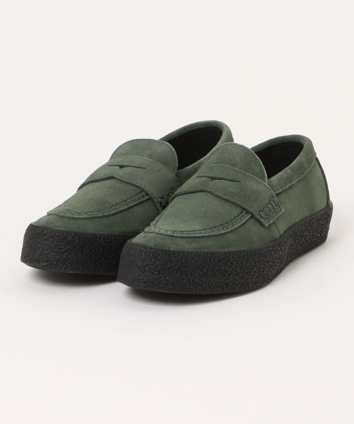 Мужские кроссовки-лоферы из натуральной кожи CONVERSE CS LOAFER II SK темно-зеленые