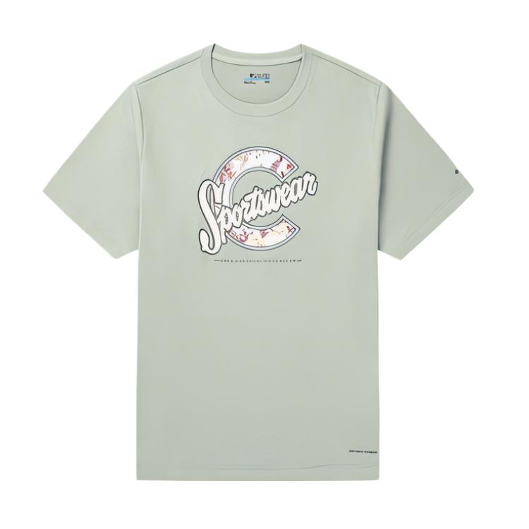 

Columbia Футболка Regular T Shirt женская серо-зеленая, Зеленый, Columbia Футболка Regular T Shirt женская серо-зеленая