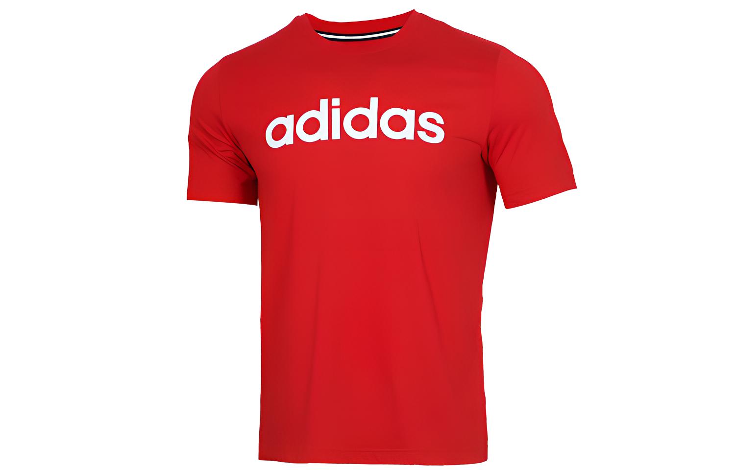 

Футболка прямая мужская красная Adidas Neo