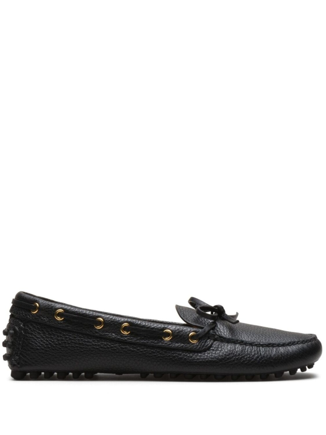 Car Shoe мокасины из зернистой кожи, черный