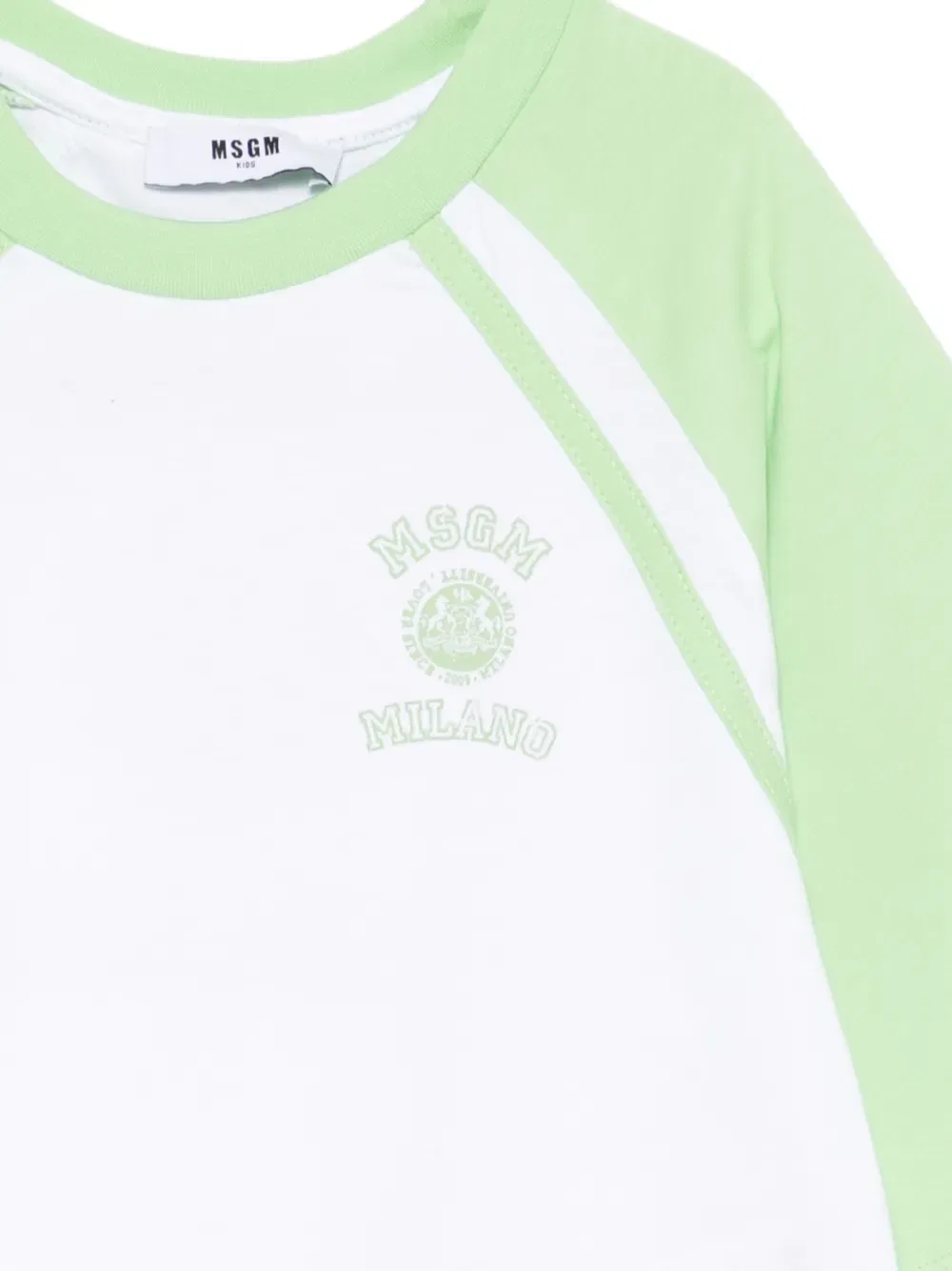 Футболка с графическим принтом Msgm Kids, белый — фото 3