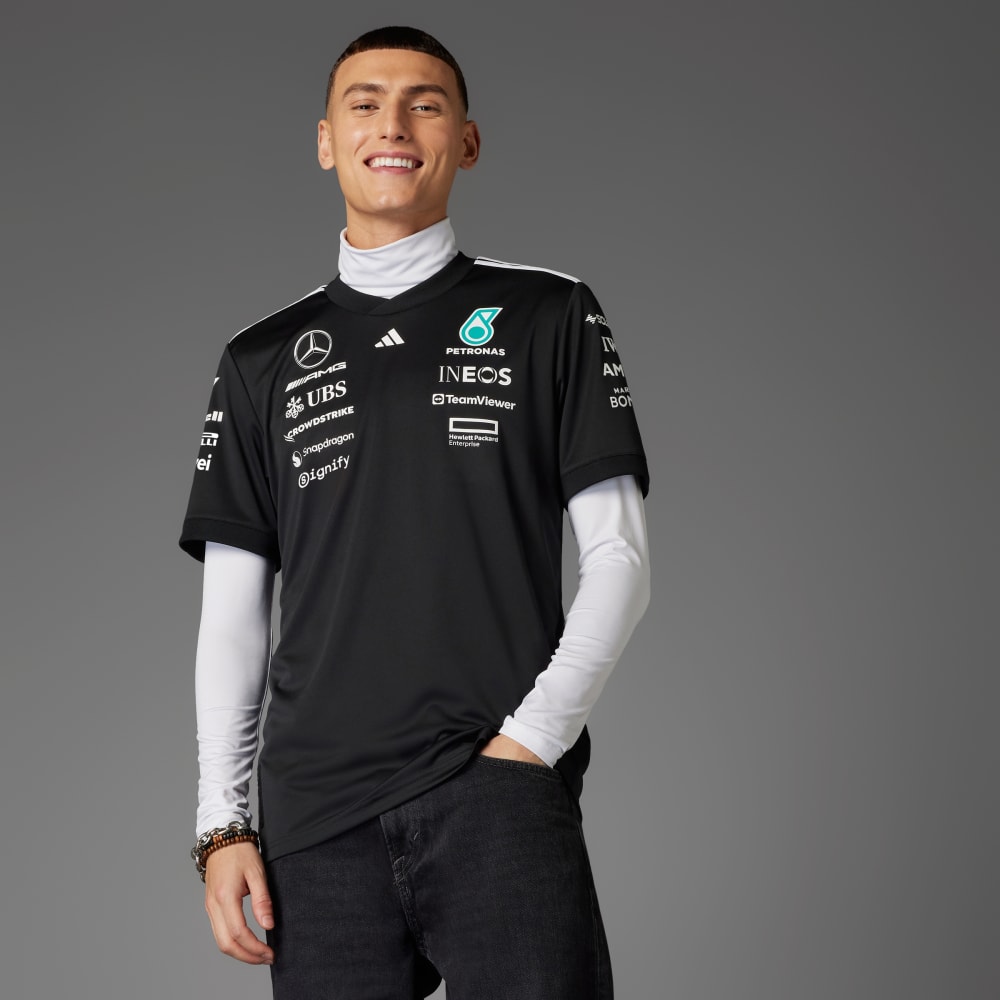 

Джерси Adidas MERCEDES - AMG PETRONAS FORMULA ONE TEAM DRIVER JERSEY, черный/белый