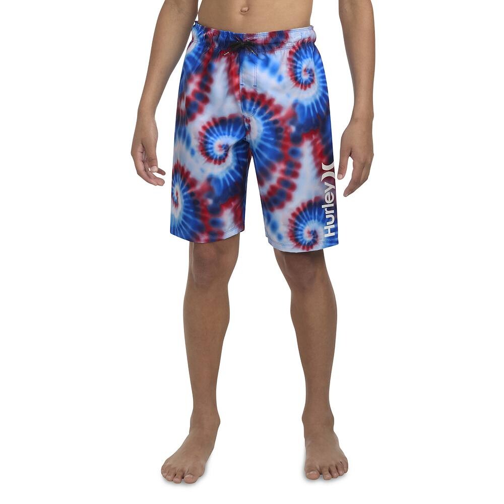 

Плавки Hurley без застежки с принтом тай-дай для мальчиков 4–20 лет, цвет Tie Dye Multi
