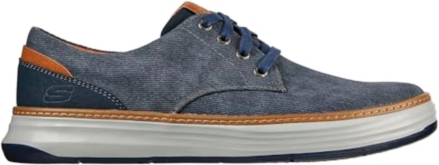 Мужские кеды Skechers Ederson Moreno из канвы, синий — фото 4