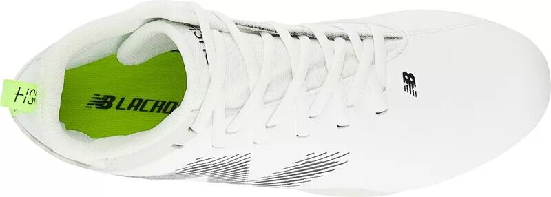 Бутсы New Balance Rush V4 Mid для лакросса, белый/зеленый — фото 4