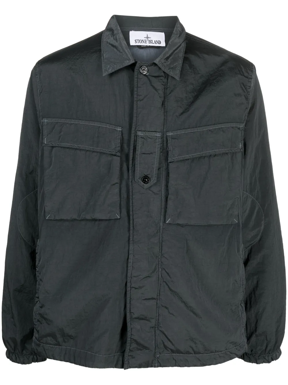 

Легкая куртка-рубашка Stone Island, серый