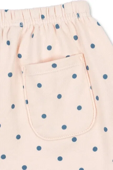 Шорты детские с принтом SPOTTY SWEAT SHORTS Konges Sløjd, бежевый — фото 4