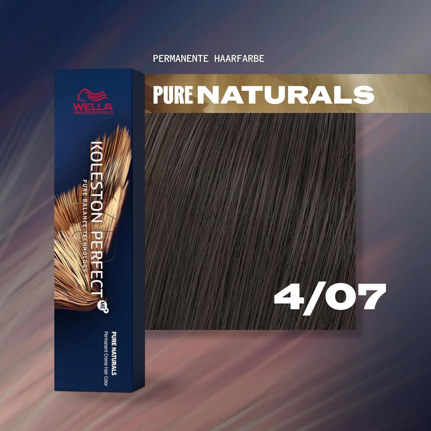 Краска для волос Wella Koleston Perfect ME+ 4/07 Medium Brown Natural Brown, 60 мл, 3 шт. Wella Professionals — фото 2
