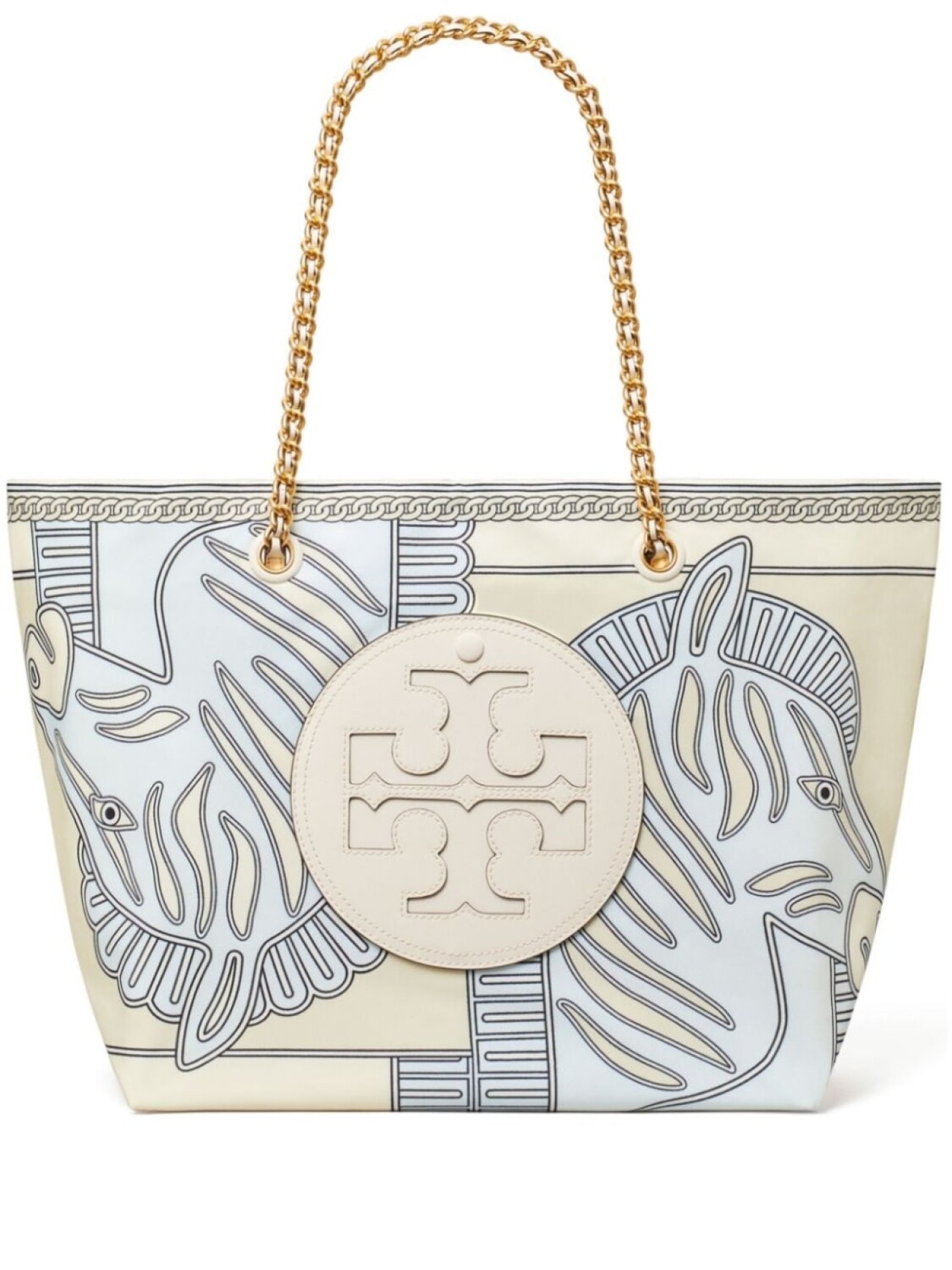 

Tory Burch сумка-тоут Ella с зебровым принтом, синий