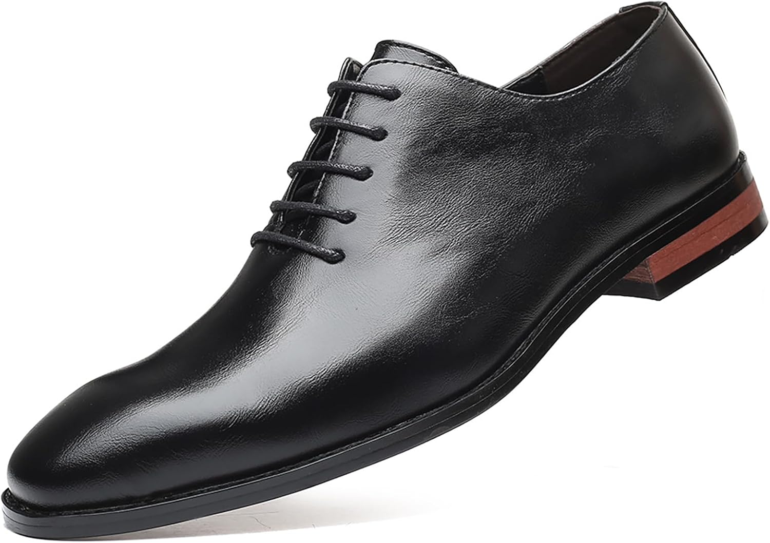

Мужские ретро оксфорды без шнуровки с шнурками, классические деловые туфли, нескользящие, повседневные кожаные туфли, модные, удобные, свадебные туфли Gomehui, черный
