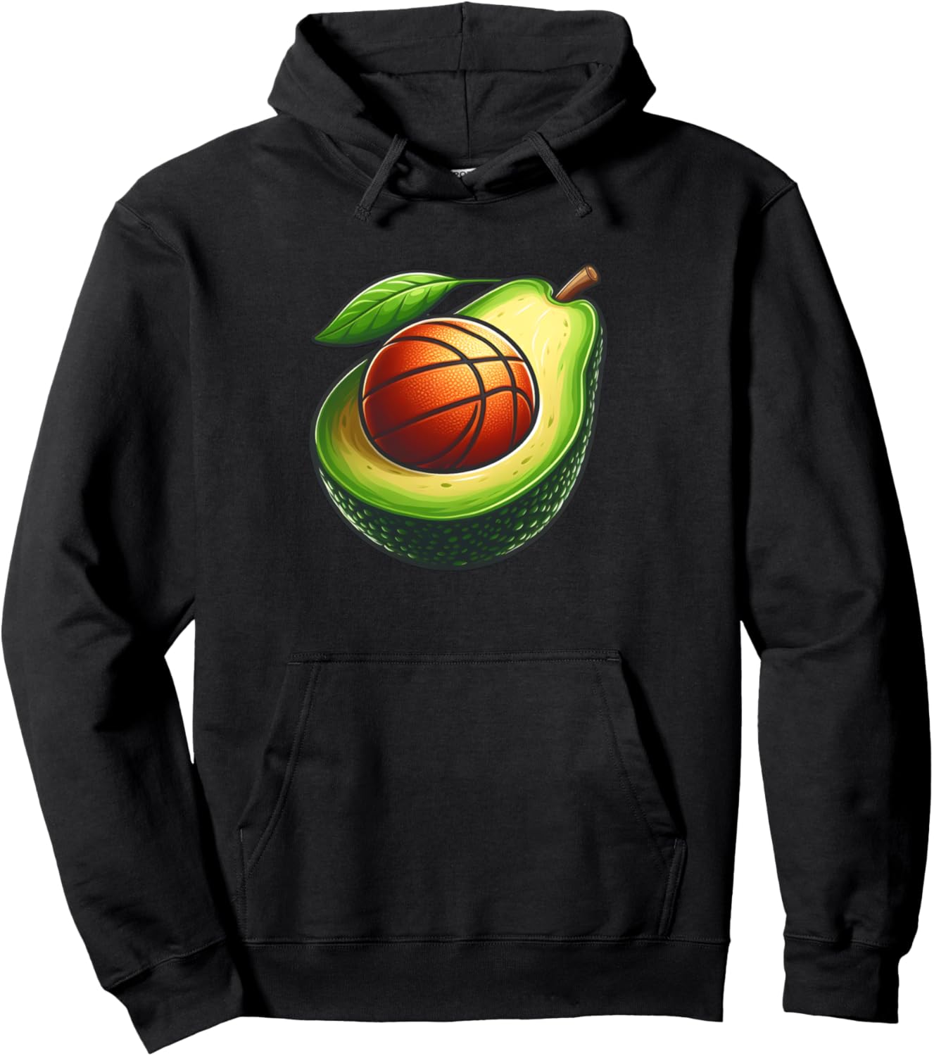 

Худи с рисунком авокадо и баскетбольной тематикой Basketball Core Avocado Collection, черный