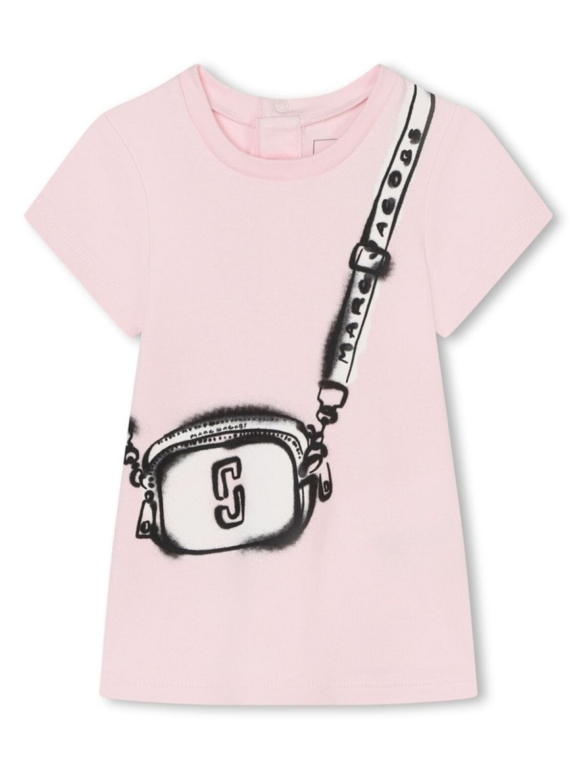 

Marc Jacobs Kids платье-футболка с принтом Snapshot, розовый