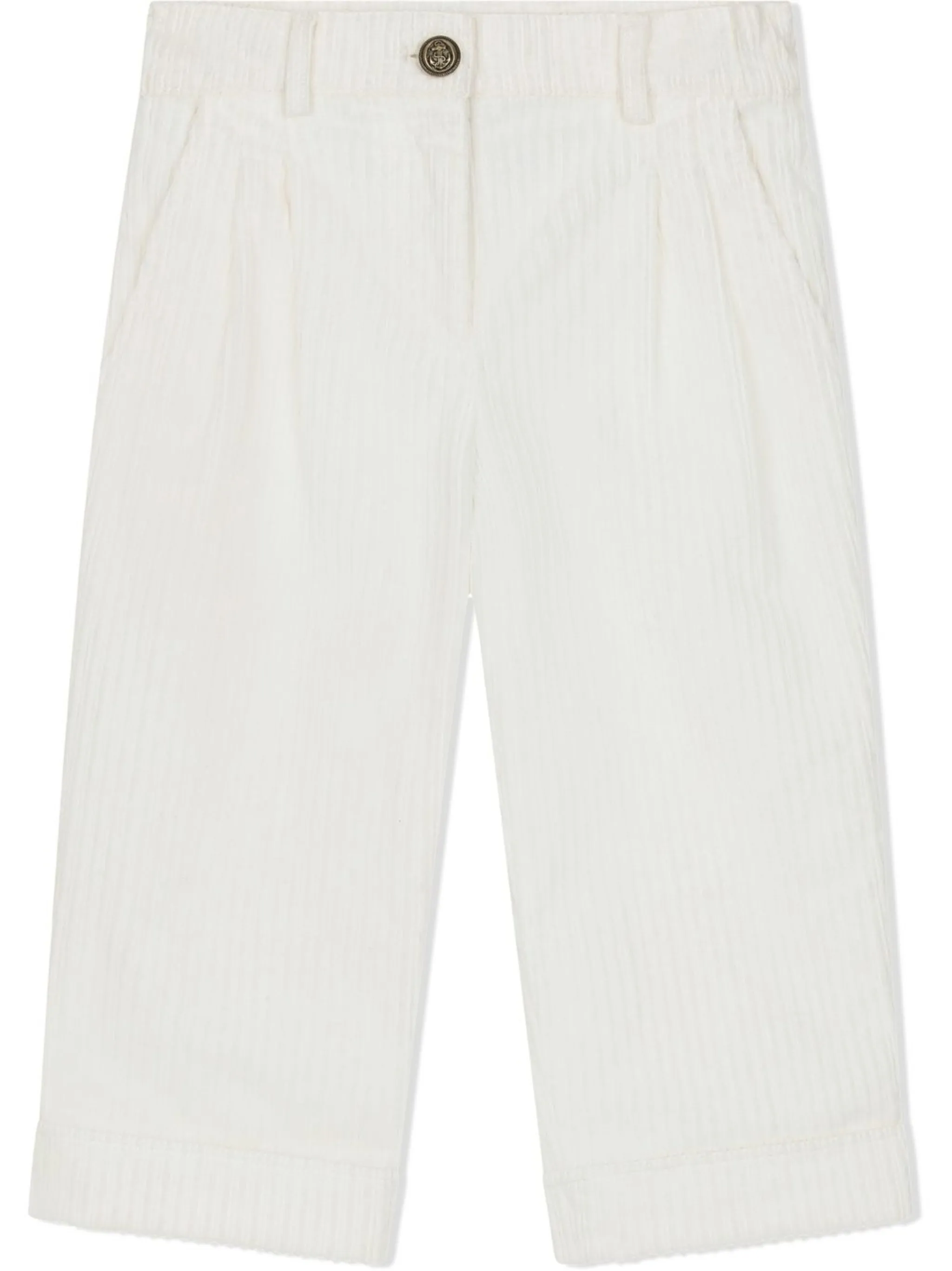 

Брюки с нашивкой-логотипом Dolce & Gabbana Kids, белый