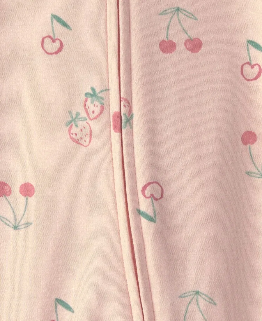 Детский комбинезон Baby Girl's Strawberry с двусторонней молнией Carter'S, розовый — фото 3