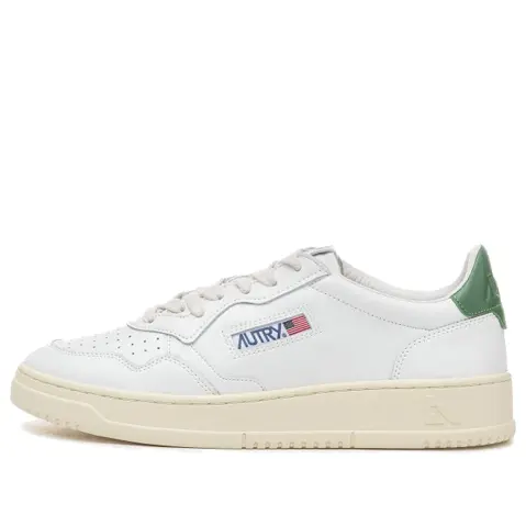 

Кроссовки medalist low leather 'white green' Autry, белый