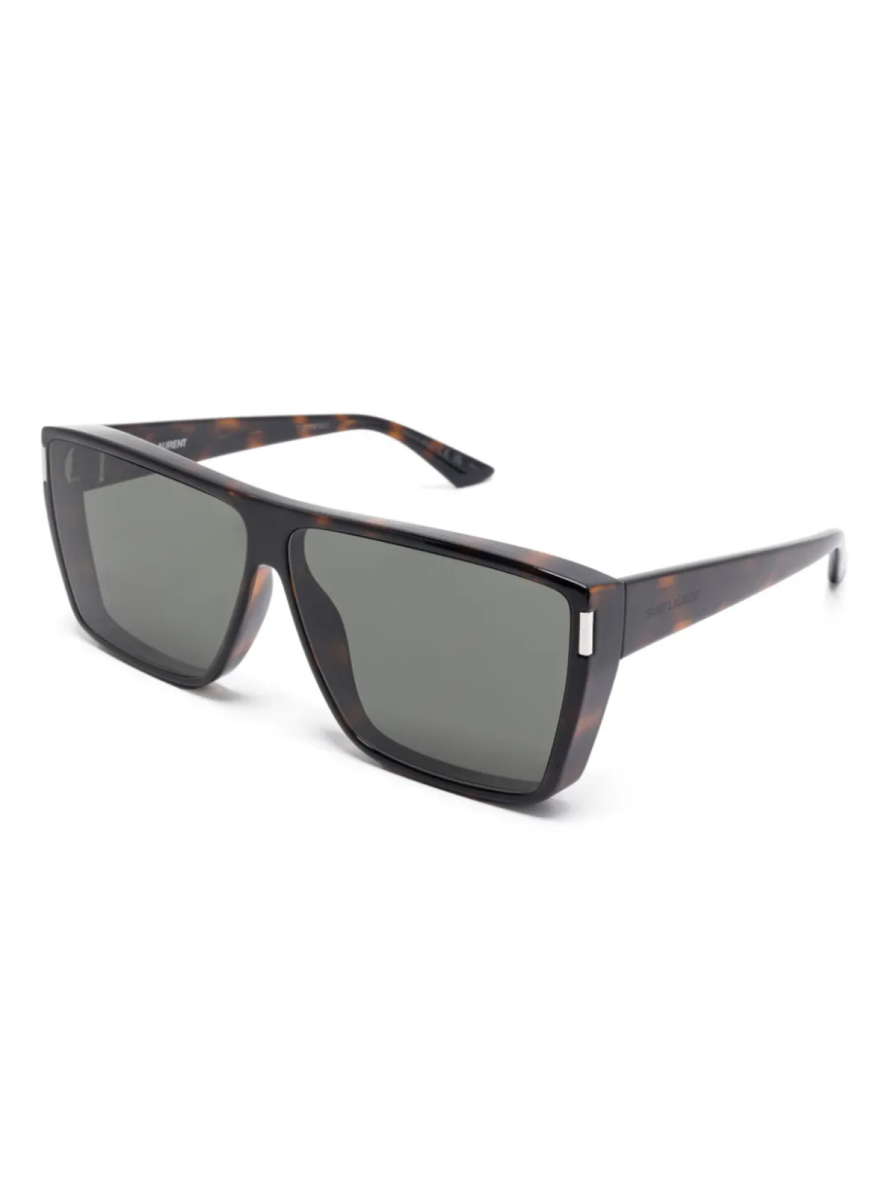 Солнцезащитные очки SL 756 Saint Laurent Eyewear, коричневый — фото 2