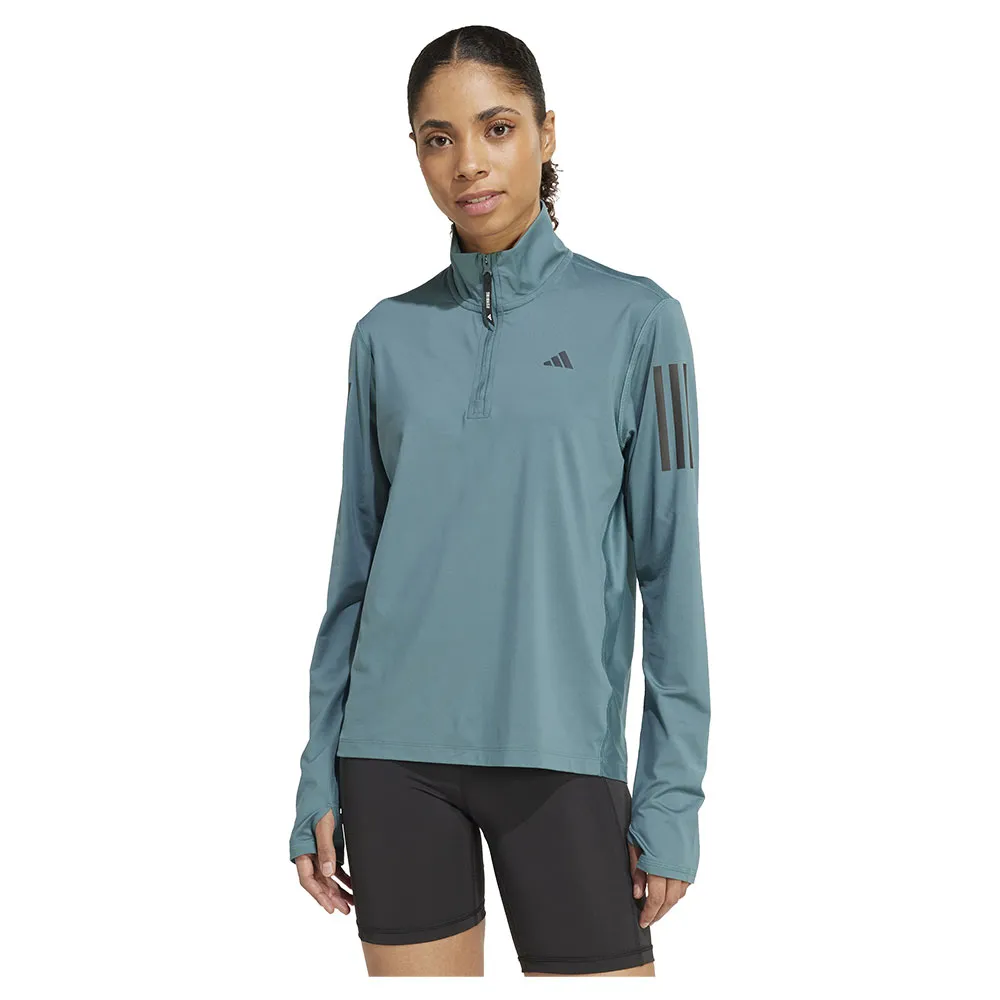 

Толстовка спортивная adidas Own The Run half zip, синий