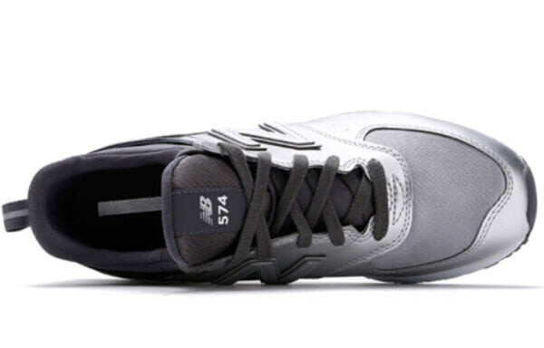 Кроссовки 574 б серебряные New Balance, серебряный — фото 3