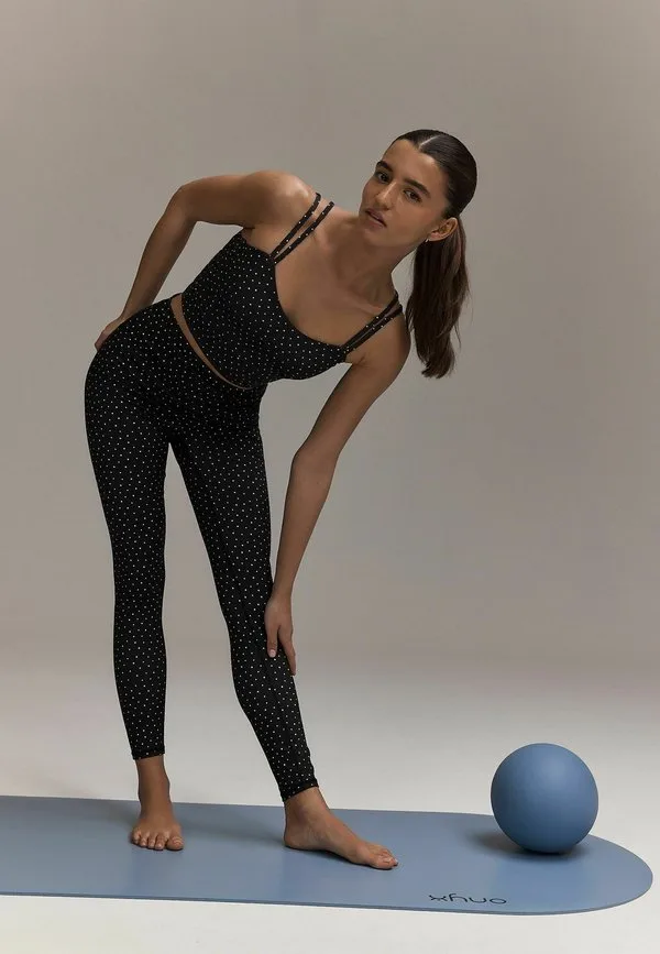 Активные силовые спортивные леггинсы брюки Next, Polka Dot — фото 4
