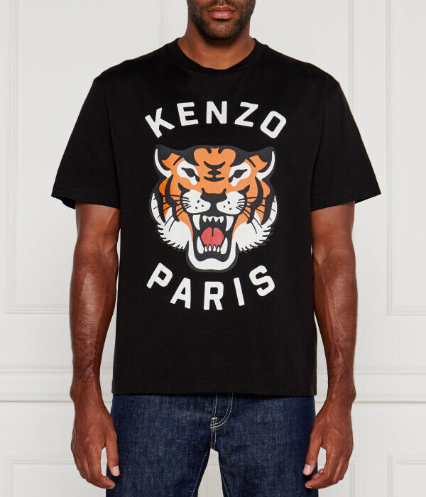 

Футболка мужская Kenzo «Счастливый тигр», черный
