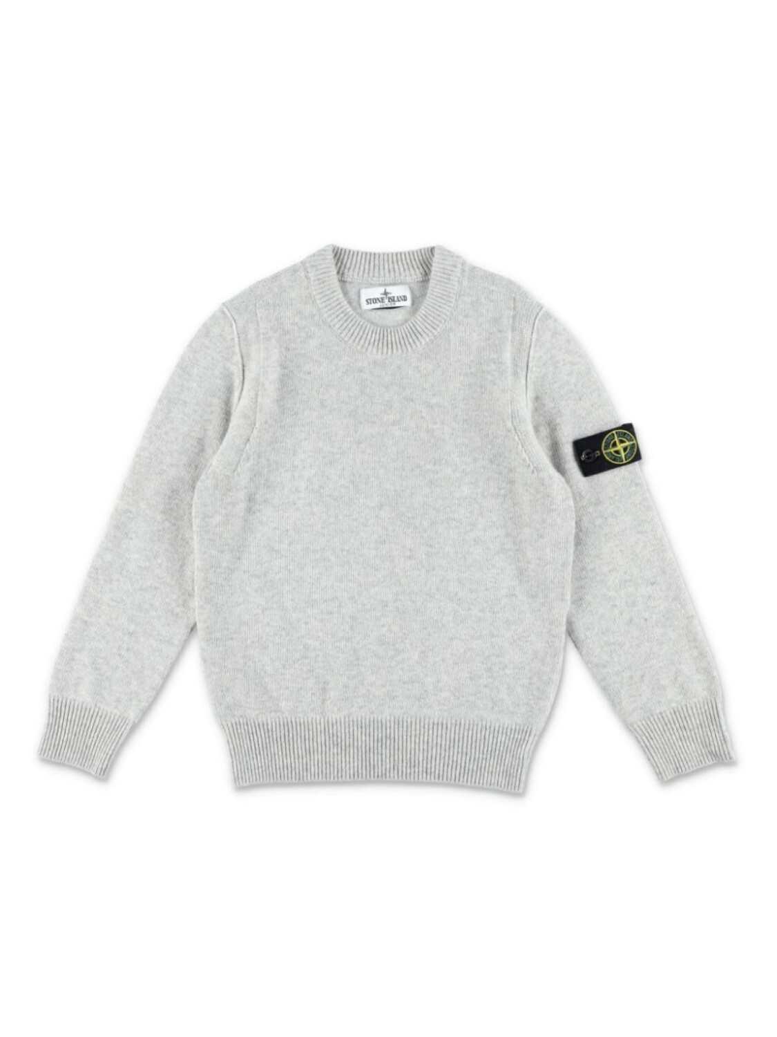 

Stone Island Junior толстовка с нашивкой Compass, серый