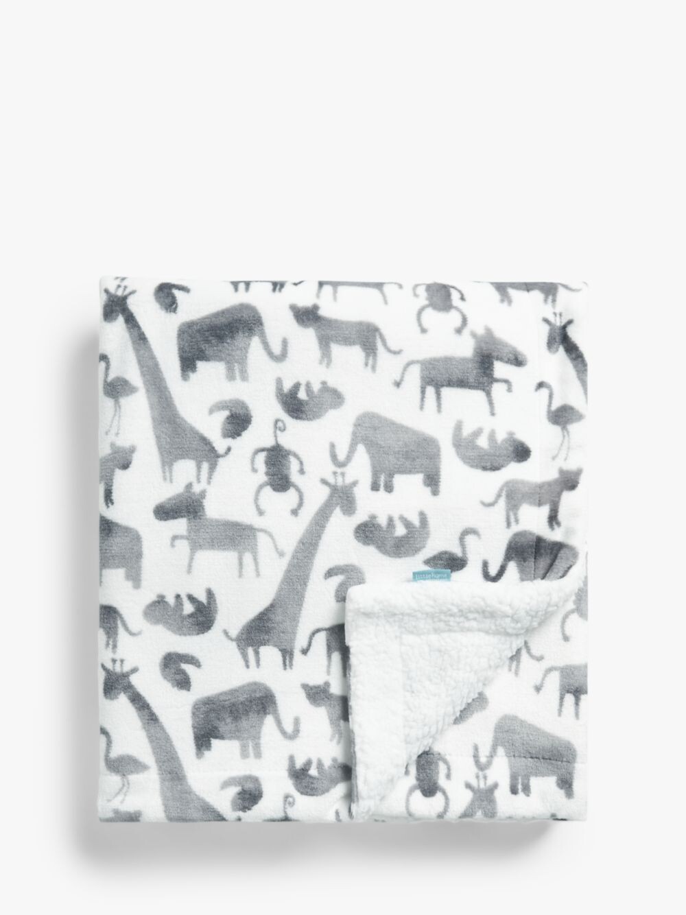 

Плед John Lewis Safari Sherpa, темно-серый
