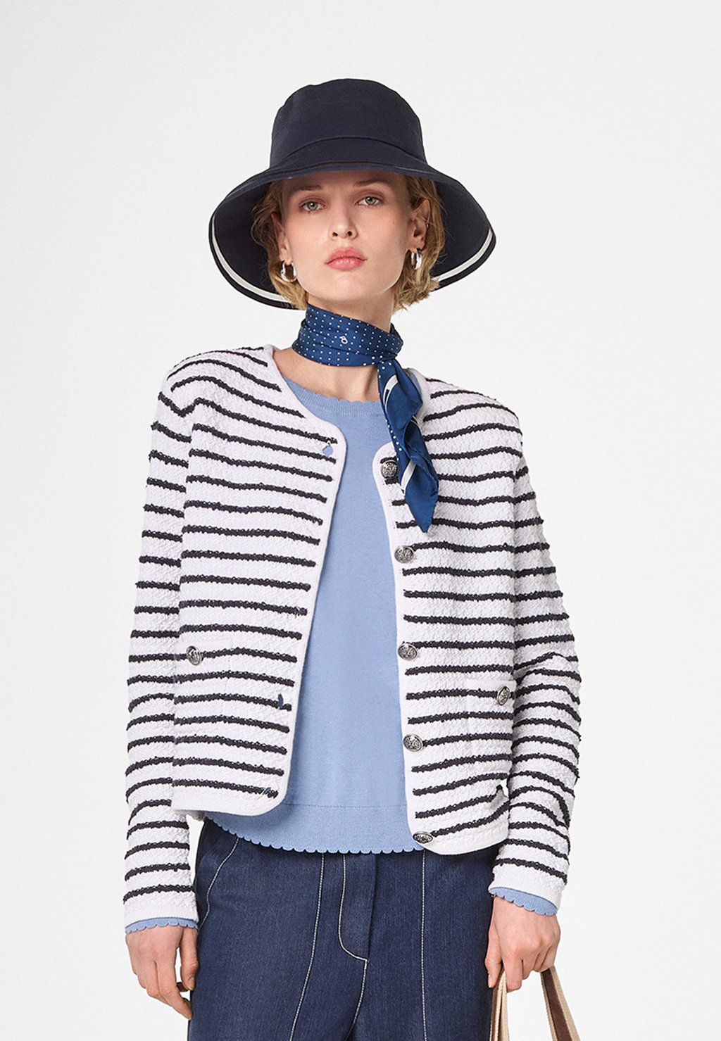 

Кардиган CROPPED Rodier, цвет Rayures Marines