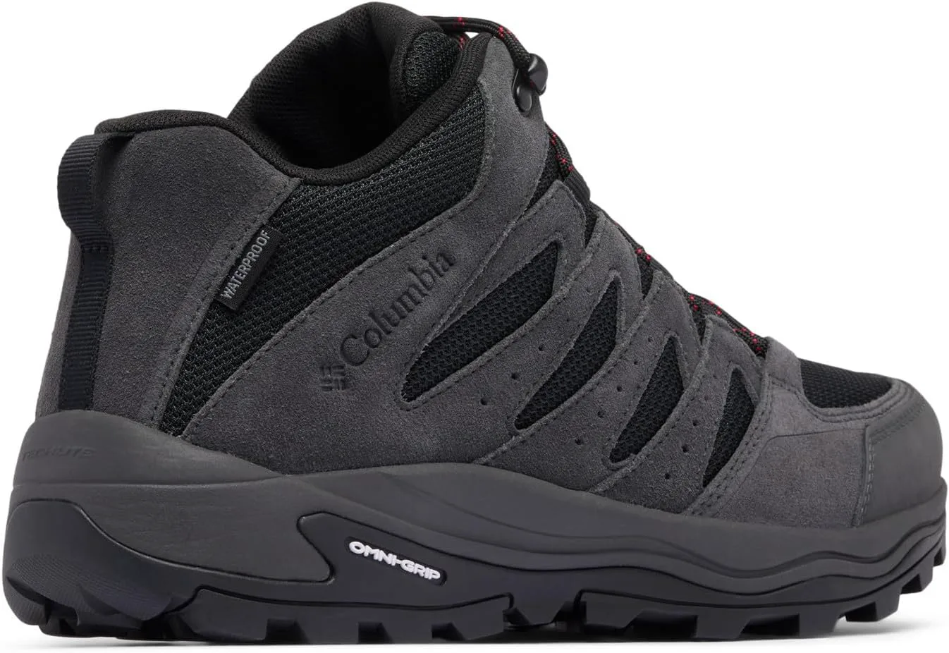 Мужские ботинки Columbia Redmond IV Mid водонепроницаемые, красные, черный/красный — фото 3