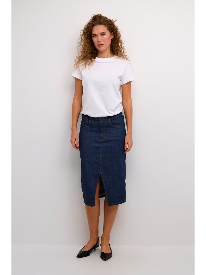 

Юбка длиной до колена My Essential Wardrobe, цвет dark blue un-wash