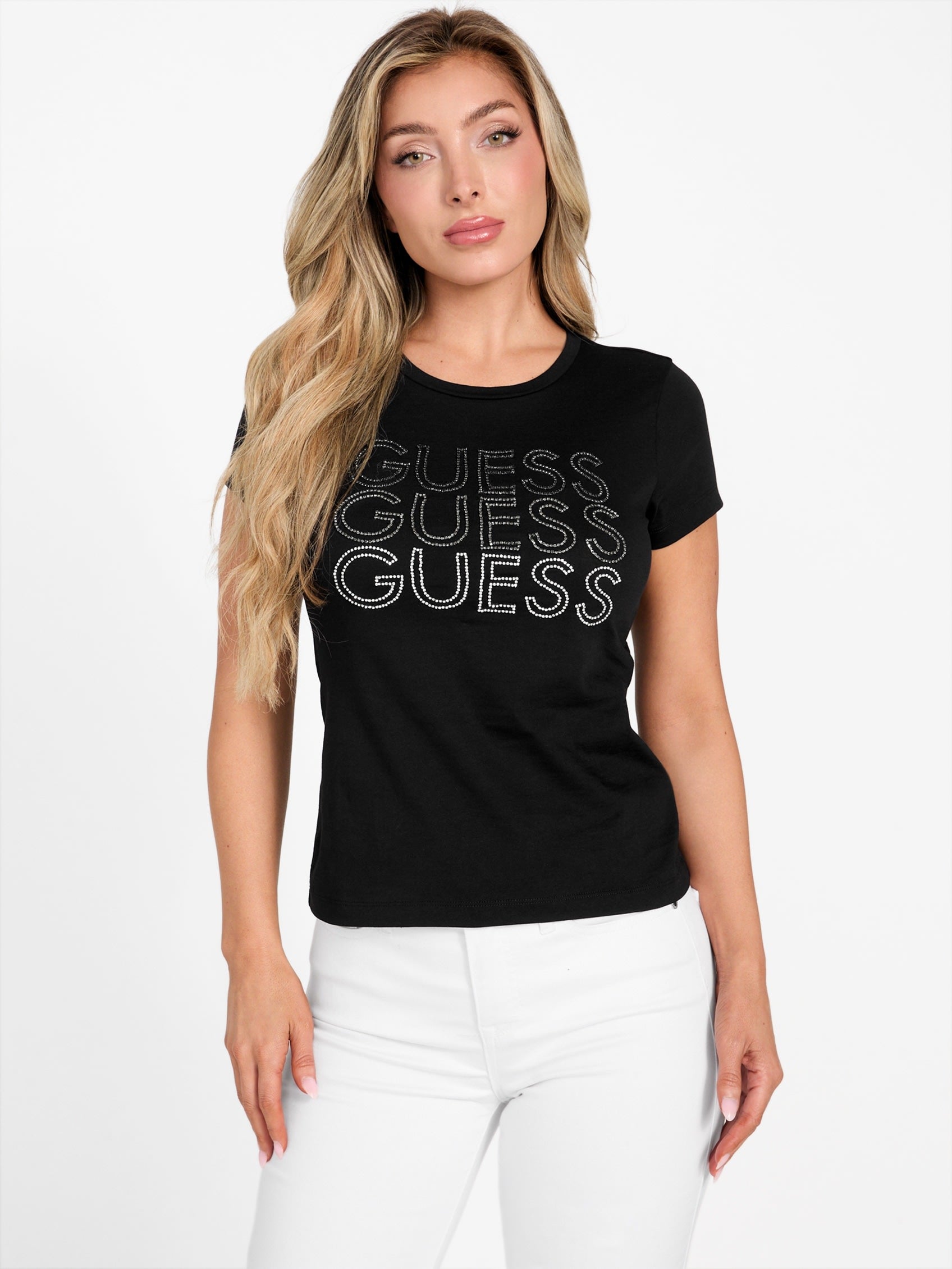 

Футболка Liberty с логотипом Guess Factory, черный