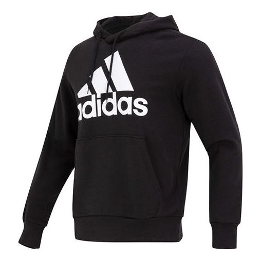 

Худи adidas French Terry Big Logo Hoodie 'Black White', черный