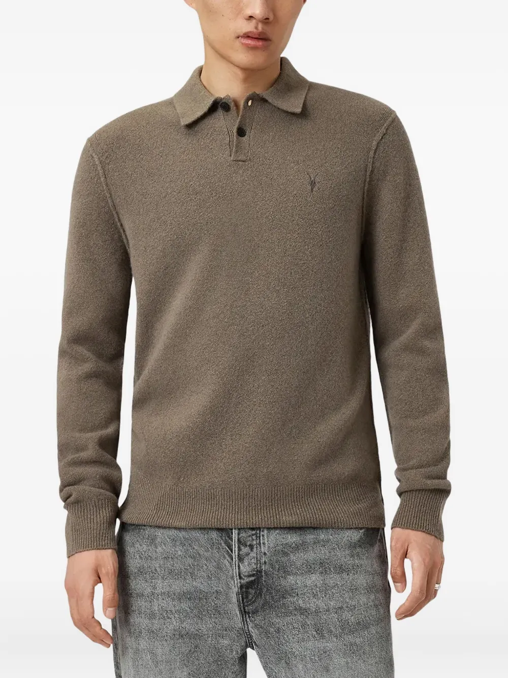 

Джемпер Statten с длинными рукавами Allsaints, зеленый